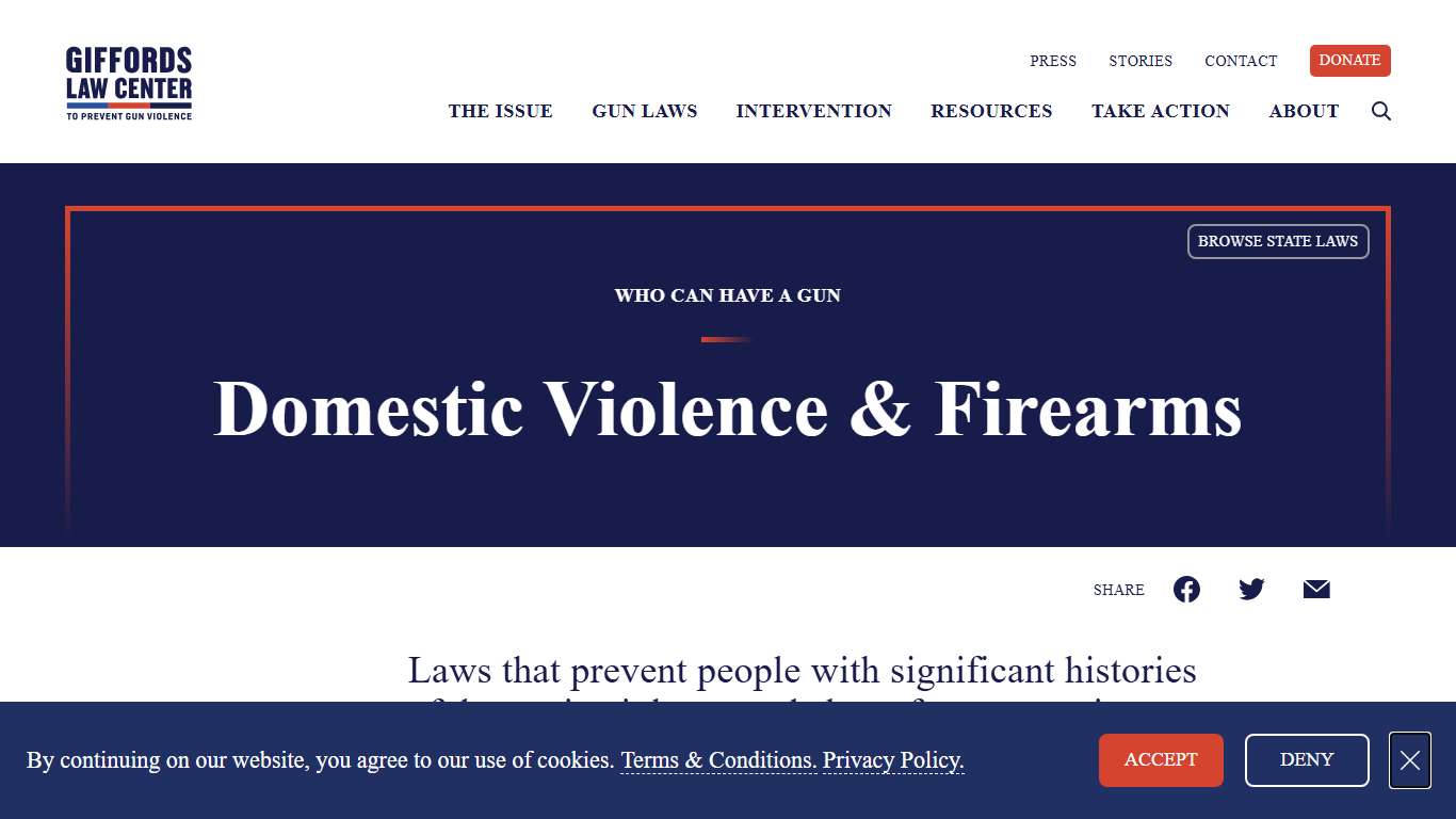 Domestic Violence & Firearms GIFFORDS
